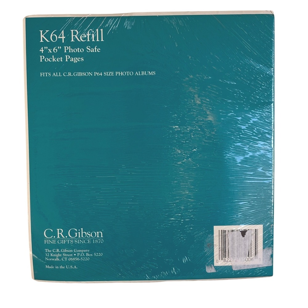CR GIBSON K64 Refill 4x6 Photo Safe Pocket Pages Album Pages 10 Sheets‎ NEW - Picture 4 of 4